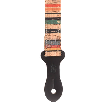 Levy's Folk Instrument Series 1" Wide Cork Mandolin Ukulele Strap Stripe Accessories / Straps