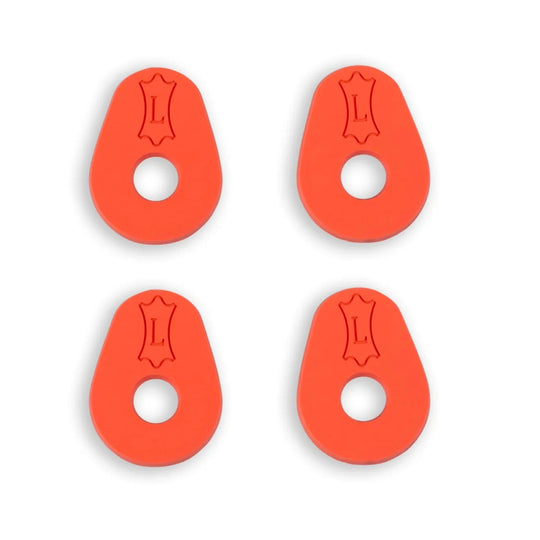 Levy's Orange Stretchy Rubber Guitar Strap Locks 4-Pack Accessories / Straps
