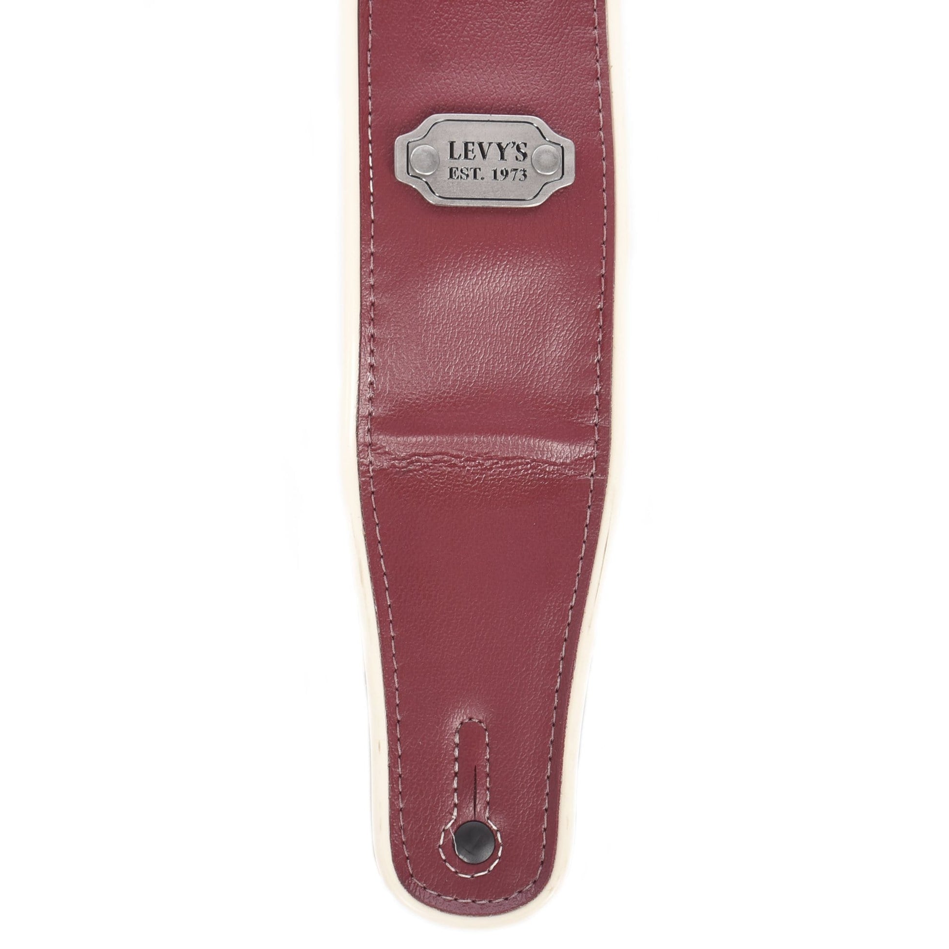 Levy's Rebel Series 2 3/4" Wide Burgundy/Seafoam Vinyl Guitar Strap Accessories / Straps
