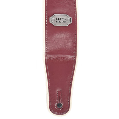 Levy's Rebel Series 2 3/4" Wide Burgundy/Seafoam Vinyl Guitar Strap Accessories / Straps