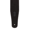 Levy's Right Height 2.5" Wide Suede RipChord Guitar Strap Black Accessories / Straps