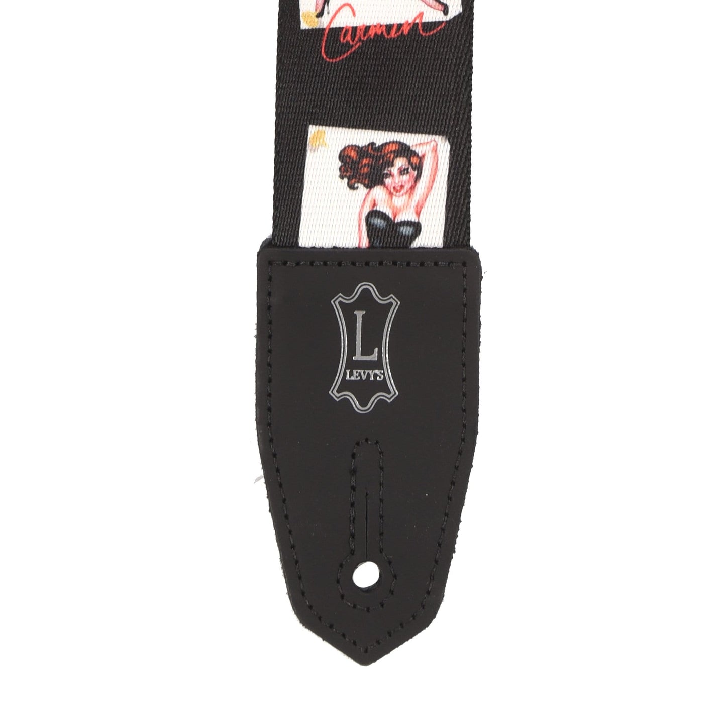 Levy's Right Height 2" Wide Polyester Guitar Strap Pin-Up Motif Accessories / Straps