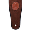 Levy's Signature Series 2.5" Wide Suede Guitar Strap Brown Accessories / Straps