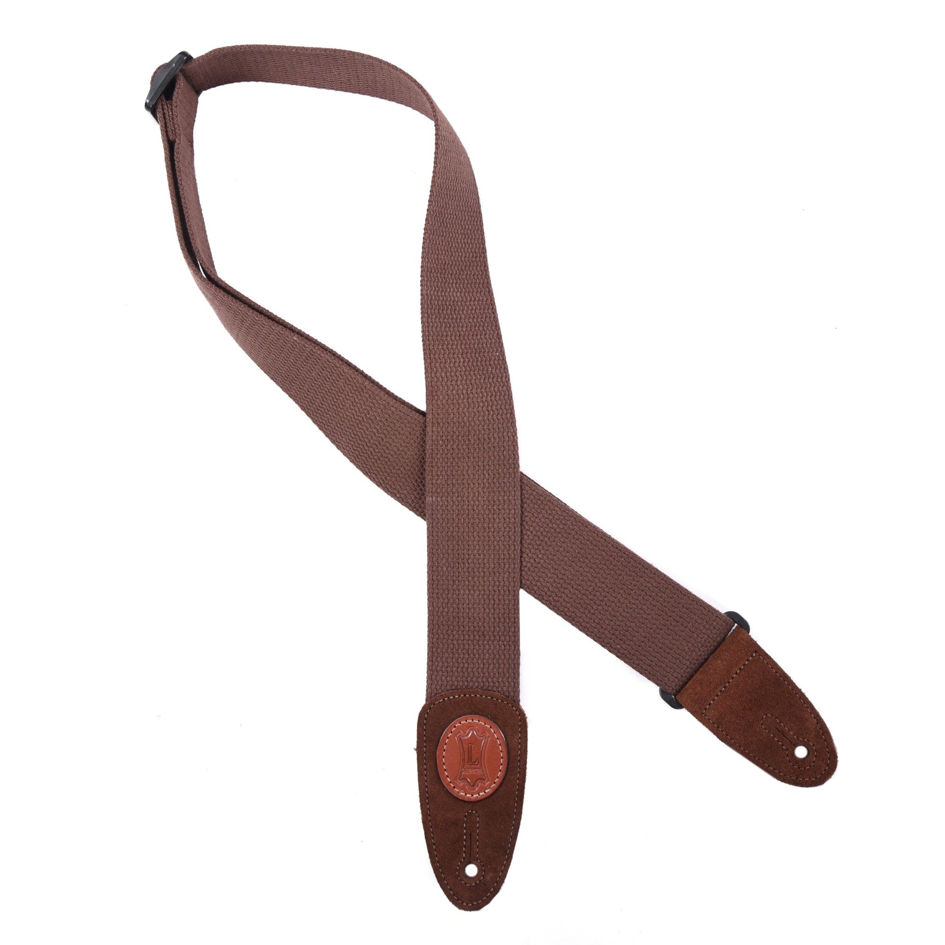Levy's Signature Series 2" Wide Cotton Guitar Strap Brown Accessories / Straps