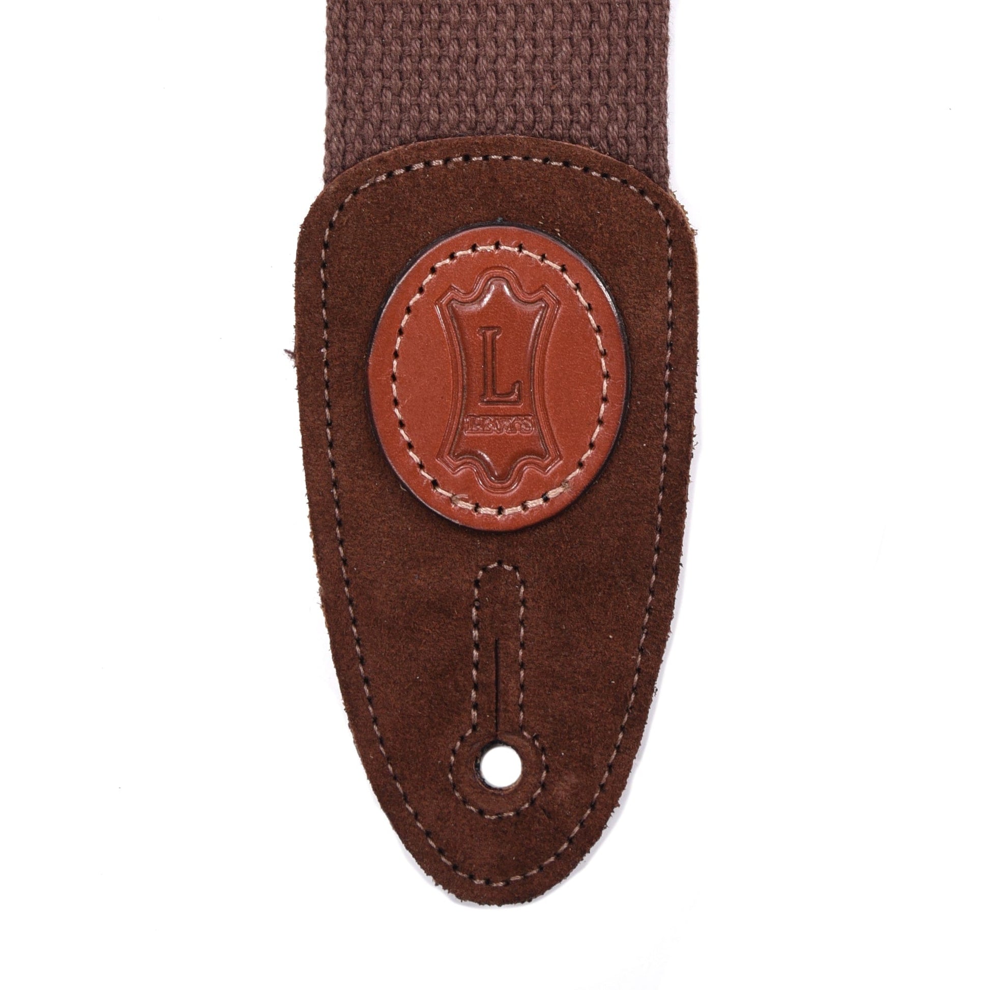 Levy's Signature Series 2" Wide Cotton Guitar Strap Brown Accessories / Straps