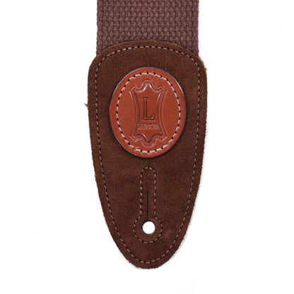 Levy's Signature Series 2" Wide Cotton Guitar Strap Brown Accessories / Straps