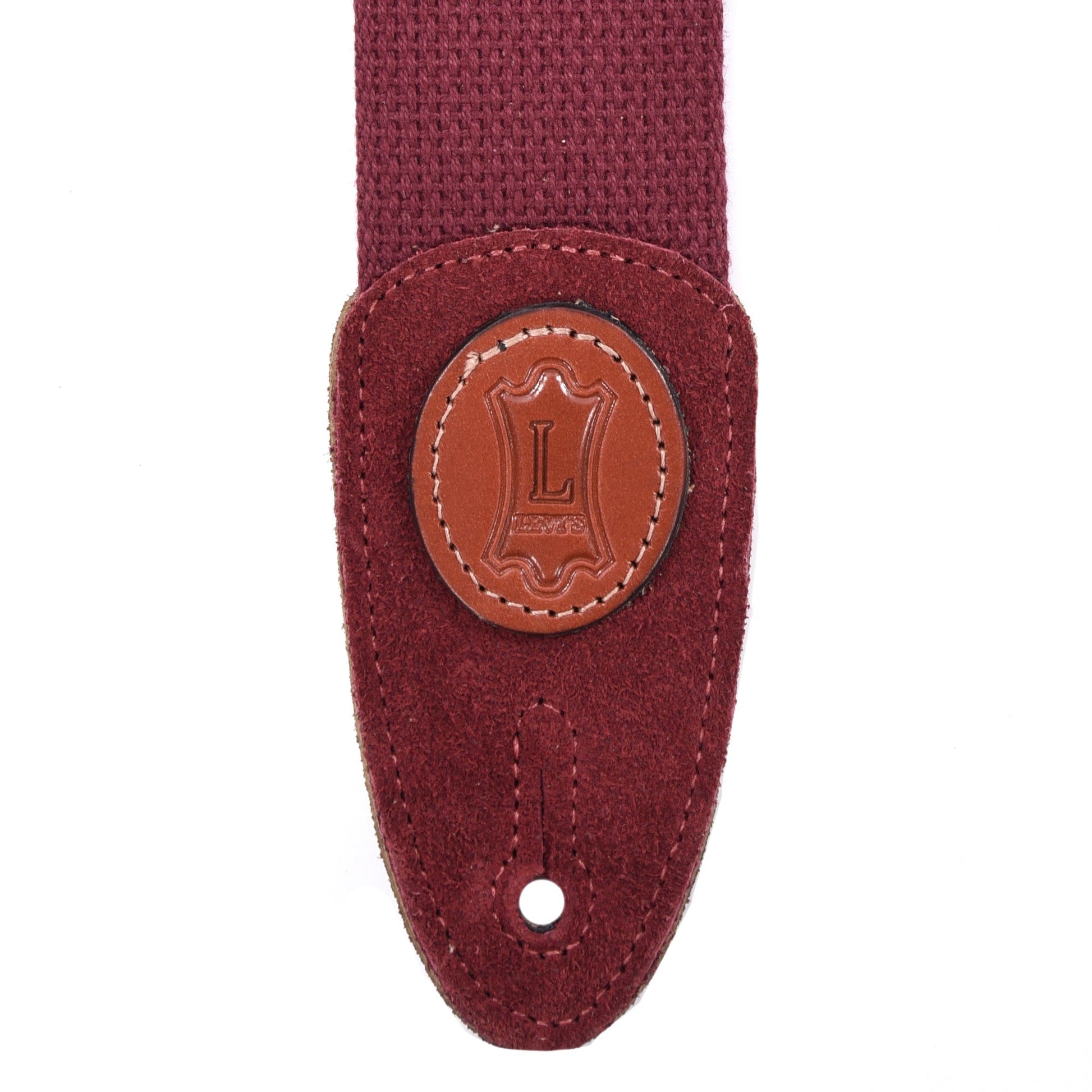 Levy's Signature Series 2" Wide Cotton Guitar Strap Burgundy Accessories / Straps