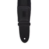Levy's Textures Series 2.25" Wide Neoprene Padded Guitar Strap w/Leather Ends Black Accessories / Straps
