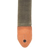 Levy's Textures Series 2" Wide Waxed Canvas Guitar Strap Forest Green Accessories / Straps