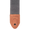 Levy's Textures Series 2" Wide Waxed Canvas Guitar Strap Grey Accessories / Straps