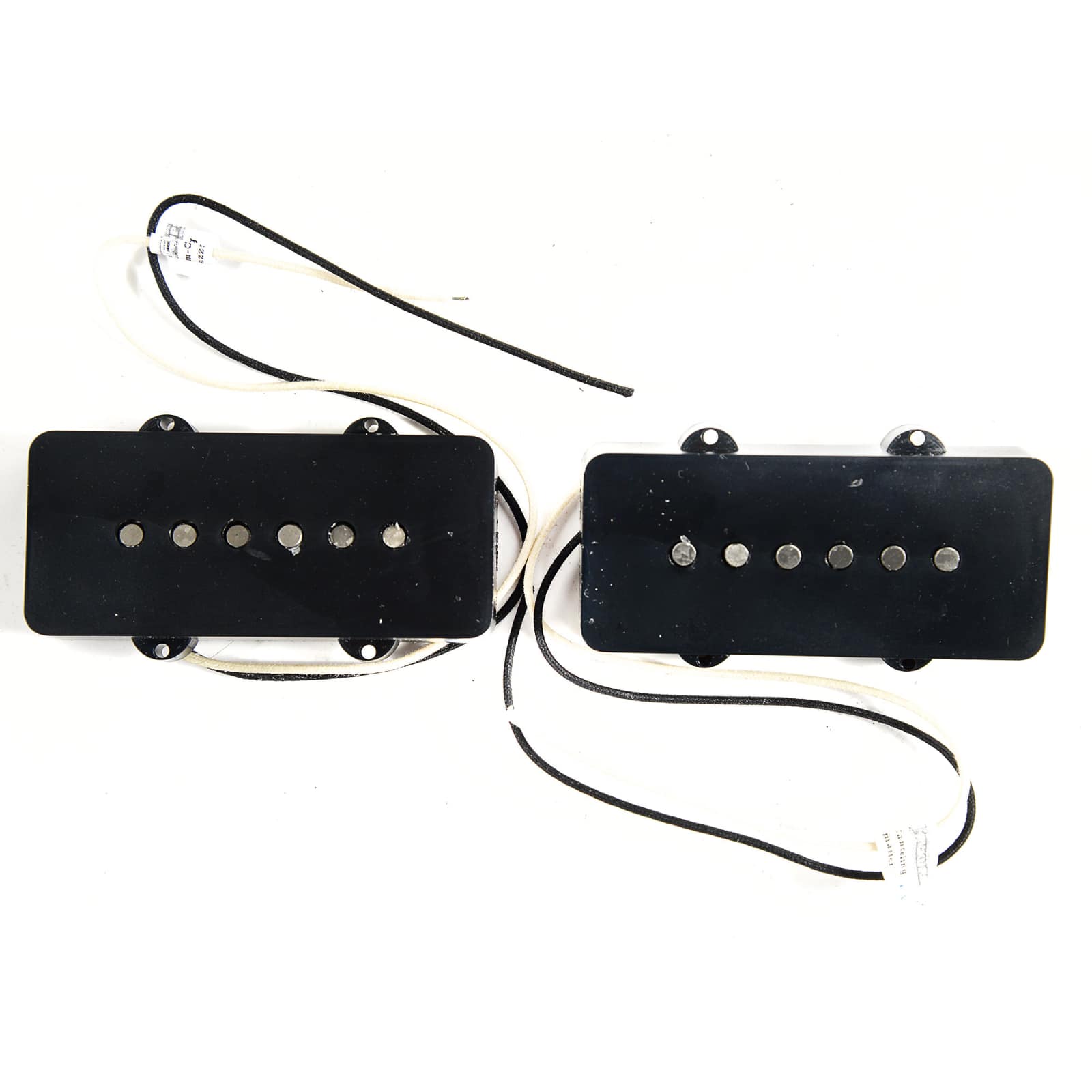 Lindy Fralin Hum-Cancelling P-90 Soap Bar Pickup for Jazzmaster Set 5% Overwound Cloth Lead Black Parts / Guitar Pickups