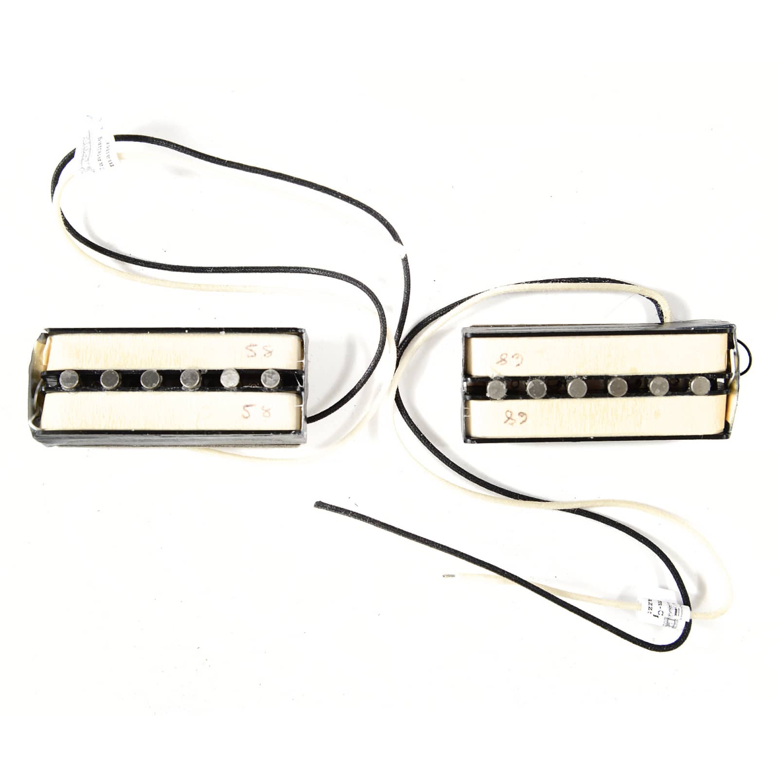 Lindy Fralin Hum-Cancelling P-90 Soap Bar Pickup for Jazzmaster Set 5% Overwound Cloth Lead Black Parts / Guitar Pickups