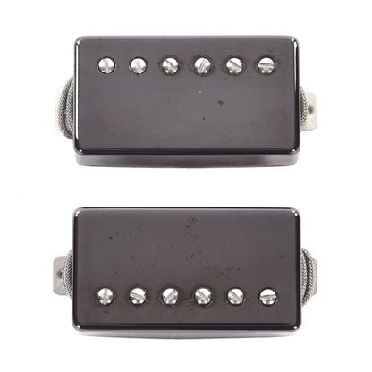 Lindy Fralin Humbucker Pure P.A.F. Pickup Set Nickel Jet Black Covers Parts / Guitar Pickups