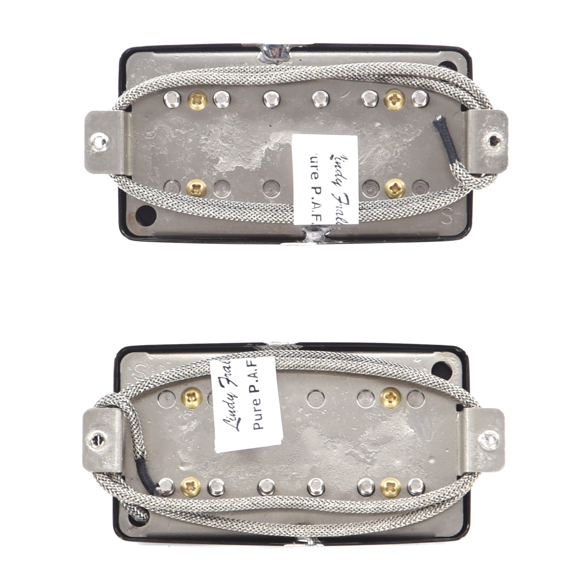 Lindy Fralin Humbucker Pure P.A.F. Pickup Set Nickel Jet Black 