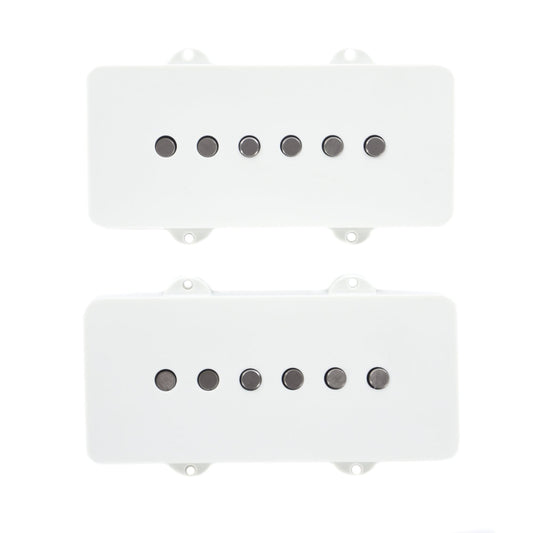 Lindy Fralin Jazzmaster Hum Cancelling 2-Conductor Stock Pickup Set White Parts / Guitar Pickups