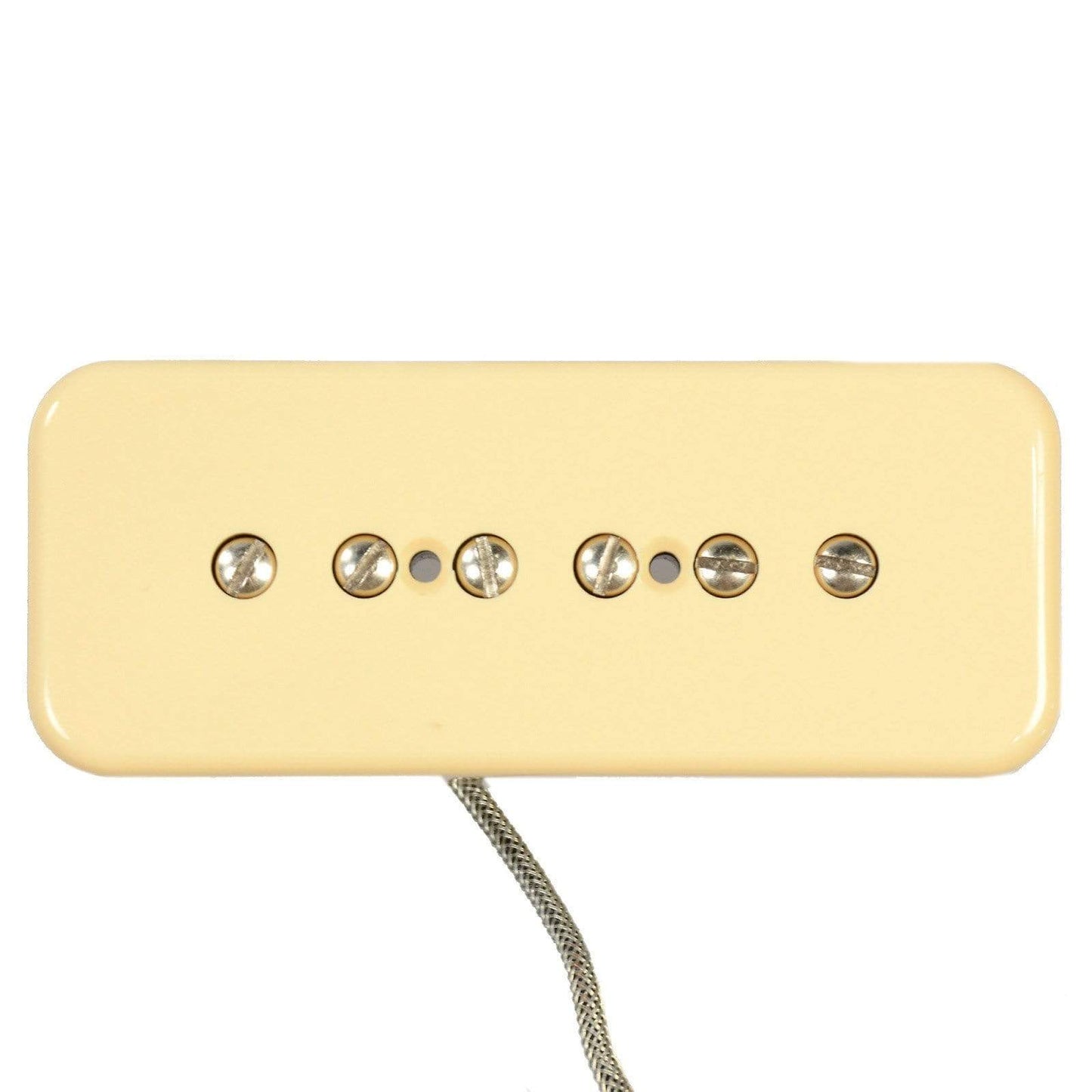 Lindy Fralin P-90 Soapbar Pickup Bridge Cream 1-Conductor Braided Parts / Guitar Pickups