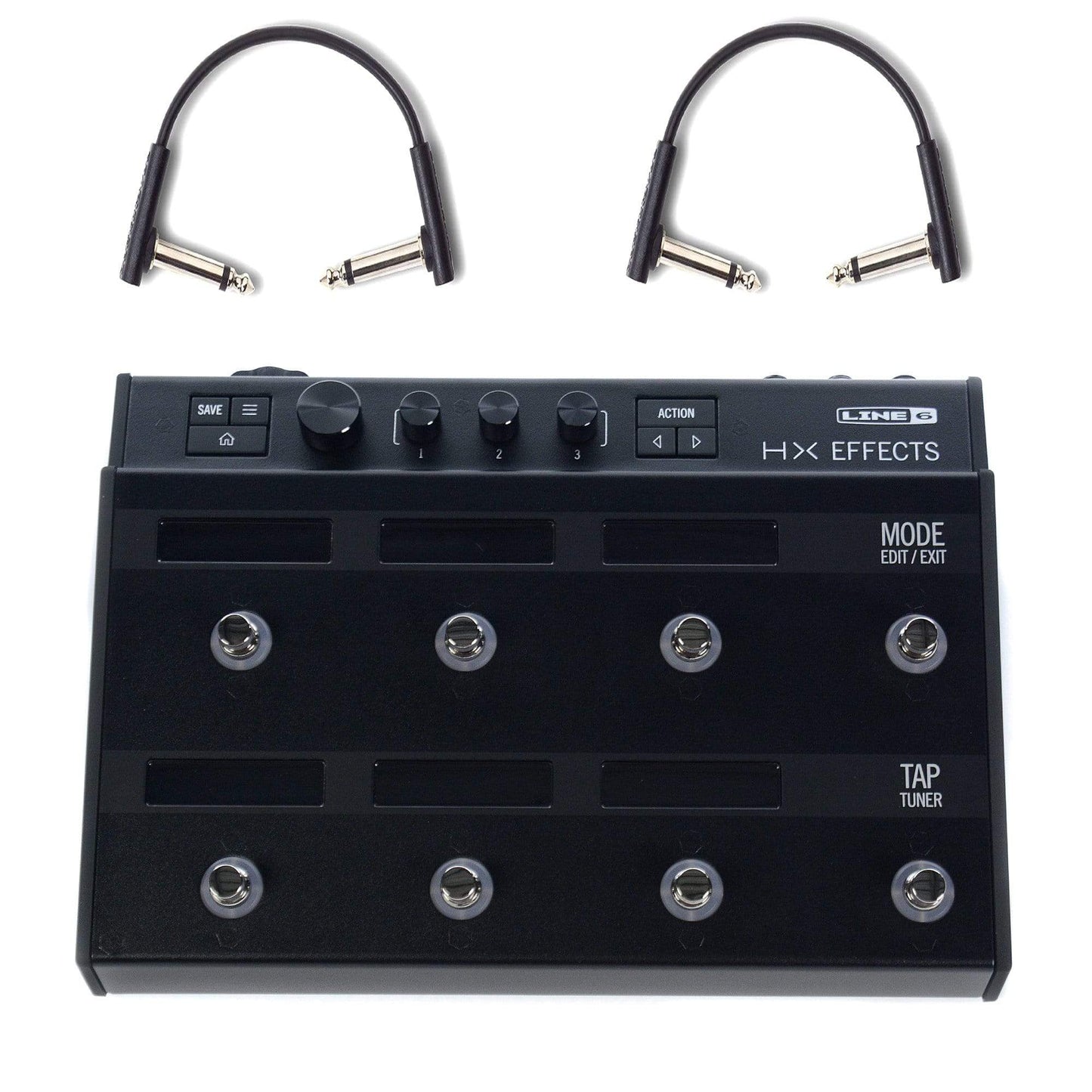 Line 6 HX Effects Multi Effect w/RockBoard Flat Patch Cables Bundle Accessories / Cables
