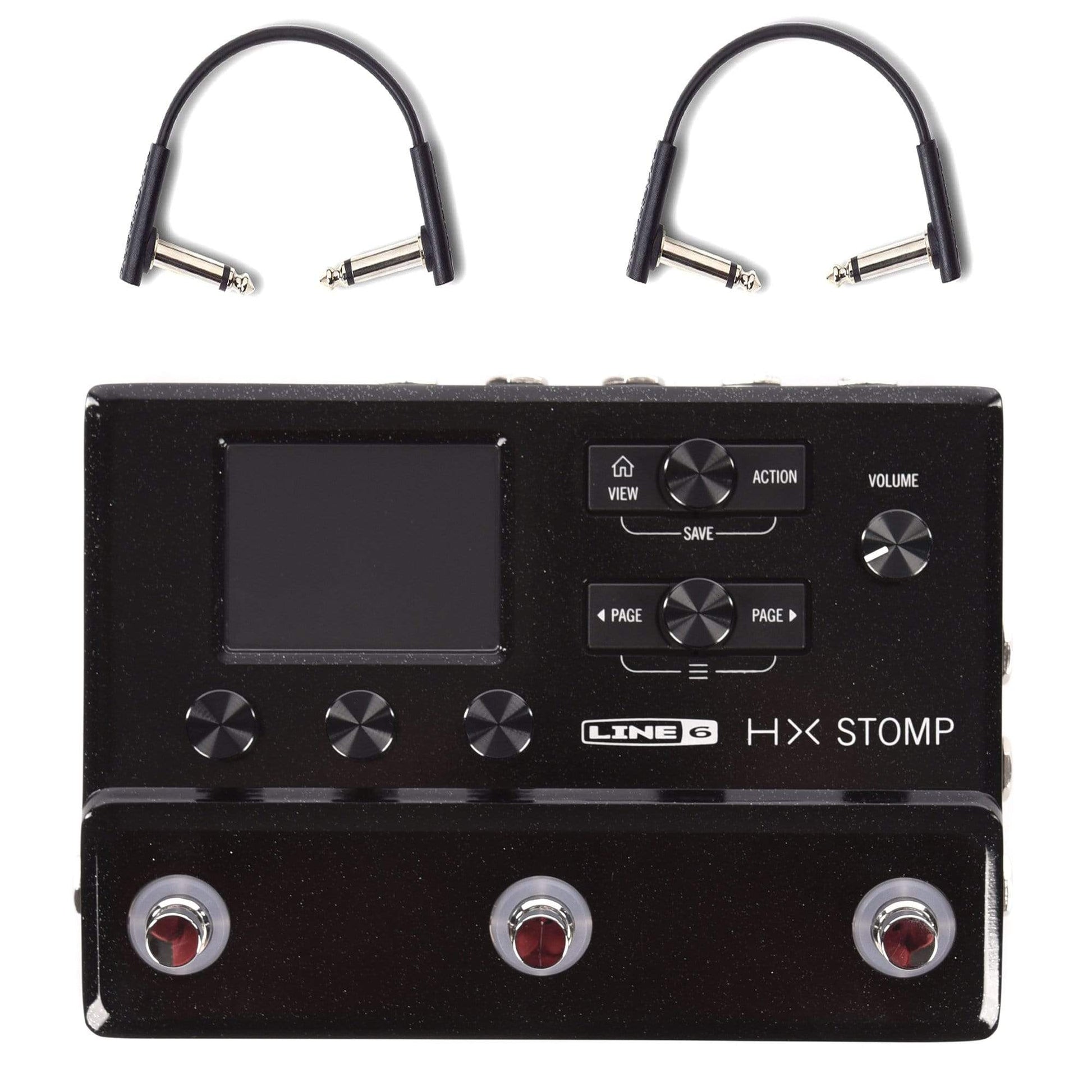 Line 6 HX Stomp w/RockBoard Flat Patch Cables Bundle Accessories / Cables