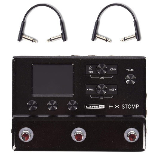 Line 6 HX Stomp w/RockBoard Flat Patch Cables Bundle Accessories / Cables