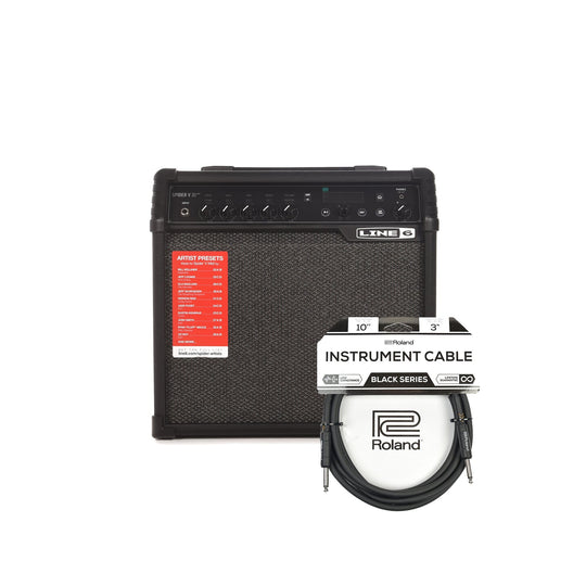 Line 6 Spider V 30 MKII 30 Watt Guitar Amp Cable Bundle Amps / Guitar Combos