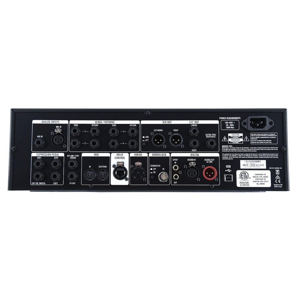 Line 6 Helix Rack Dual DSP-powered Audio Engine w/4 Discrete Stereo Si ...