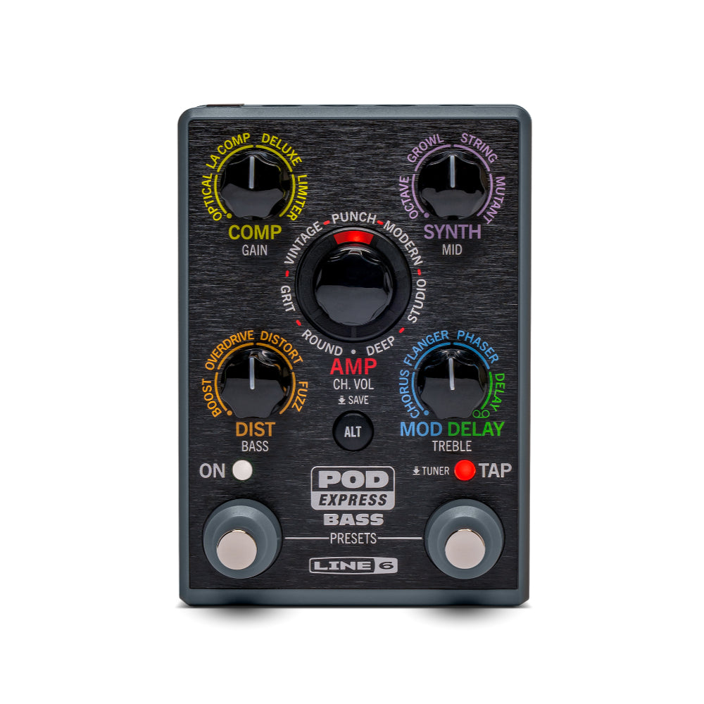 Line 6 Pod Express Bass Amp & Effects Processor Pedal Effects and Pedals / Cabinet Simulators