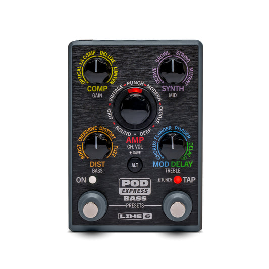 Line 6 Pod Express Bass Amp & Effects Processor Pedal Effects and Pedals / Cabinet Simulators