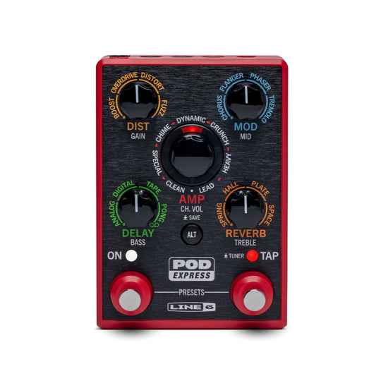 Line 6 Pod Express Guitar Amp & Effects Processor Pedal Effects and Pedals / Cabinet Simulators