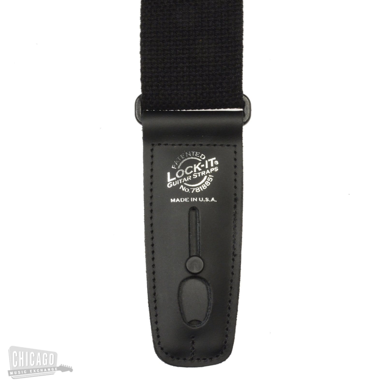 Lock-It 2 Inch Black Cotton Strap w/Black Ends Accessories / Straps