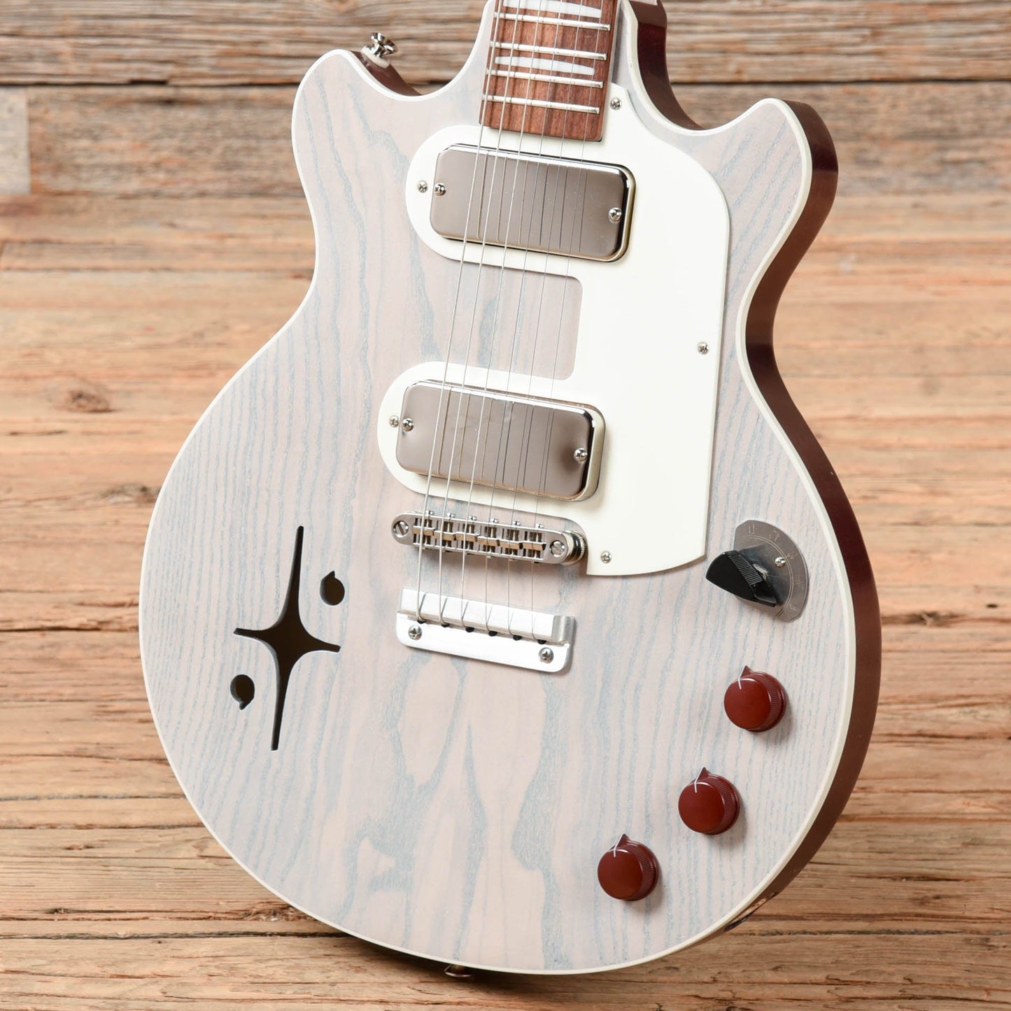 Lockhorn Zinger White Electric Guitars / Solid Body