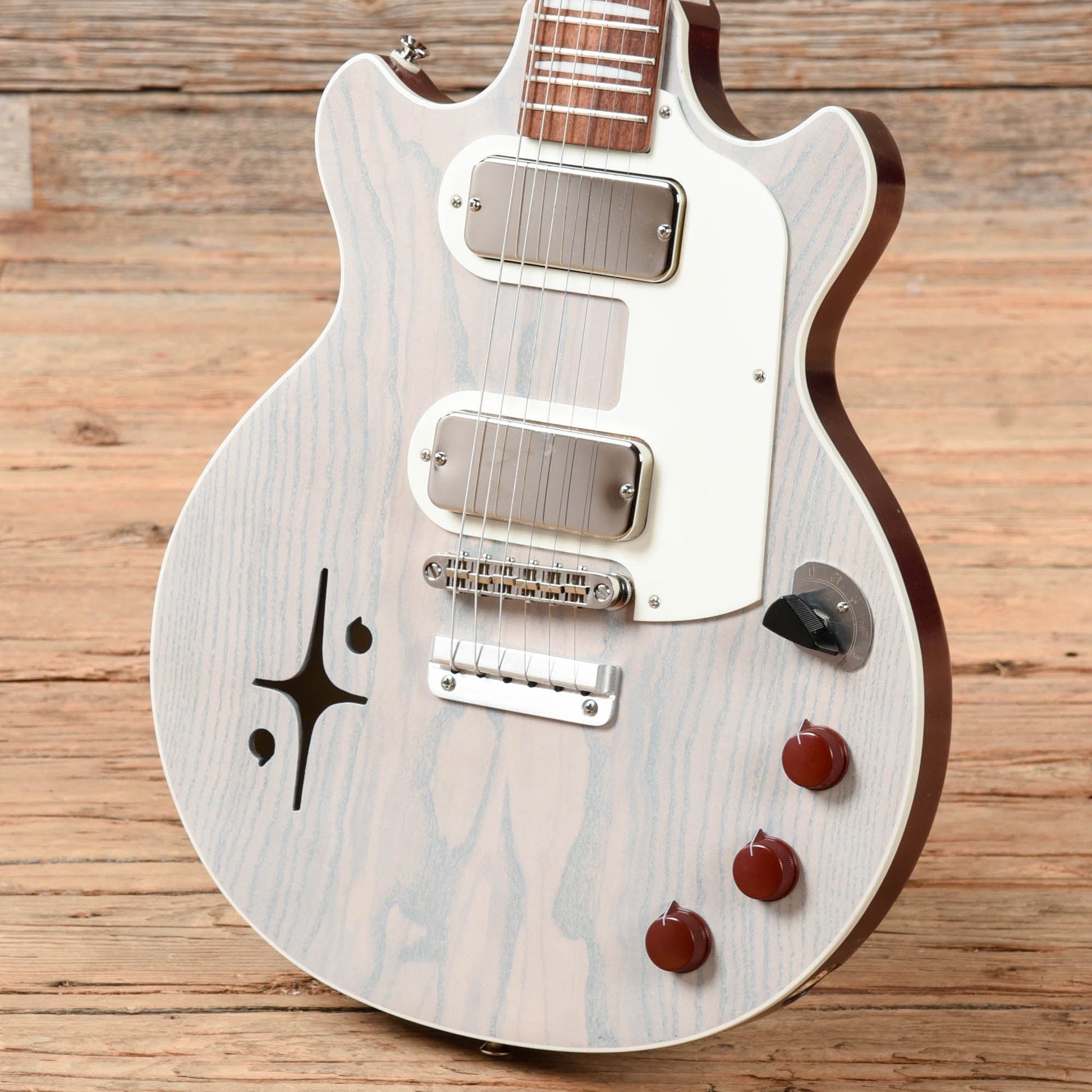 Lockhorn Zinger White Electric Guitars / Solid Body