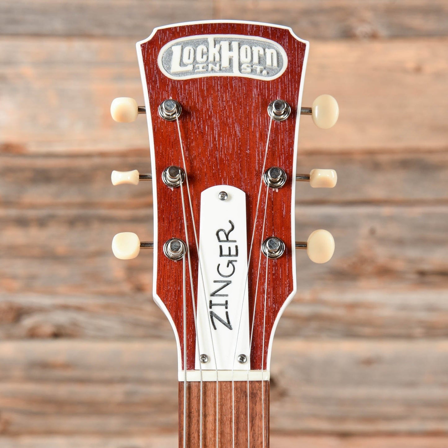 Lockhorn Zinger White Electric Guitars / Solid Body