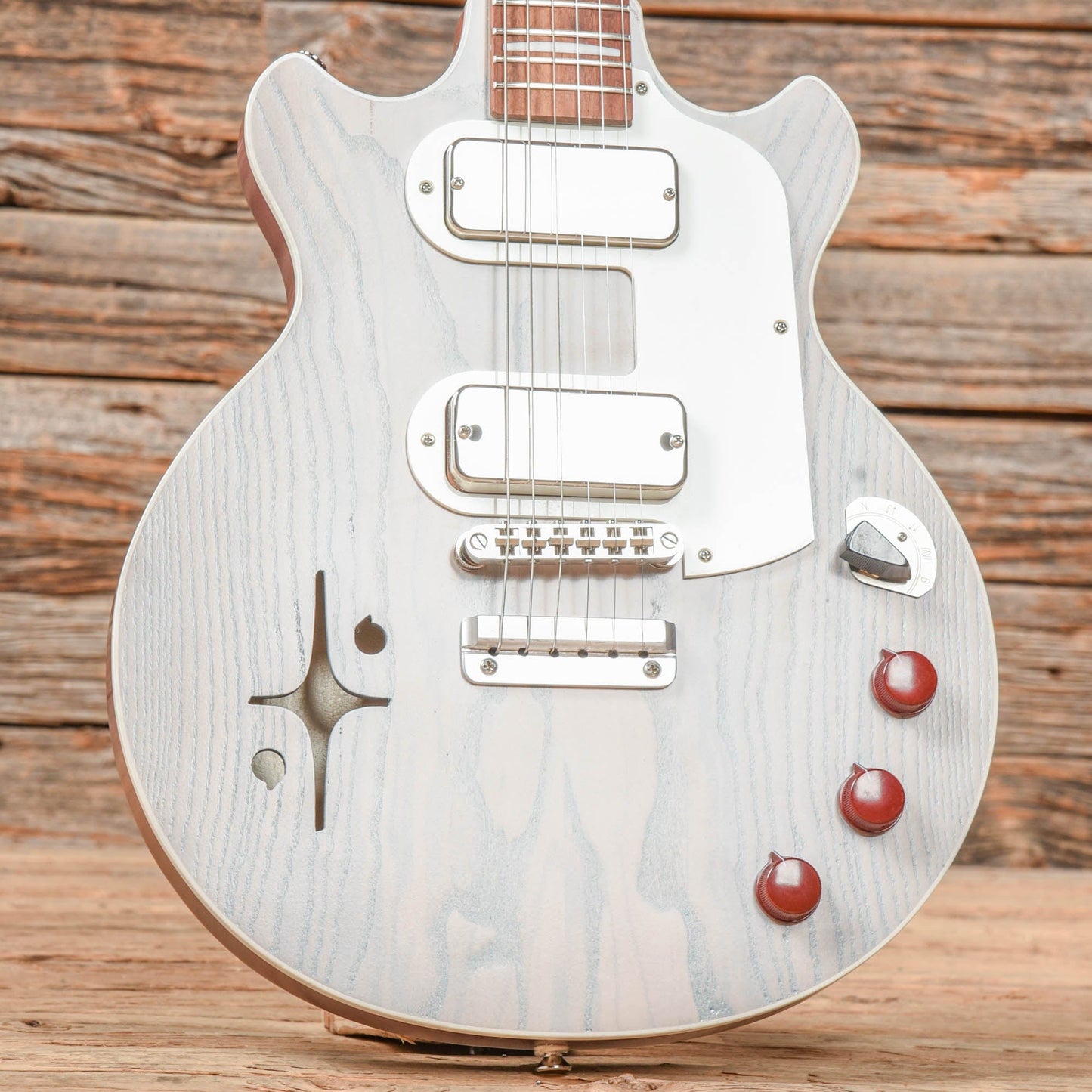 Lockhorn Zinger White Electric Guitars / Solid Body