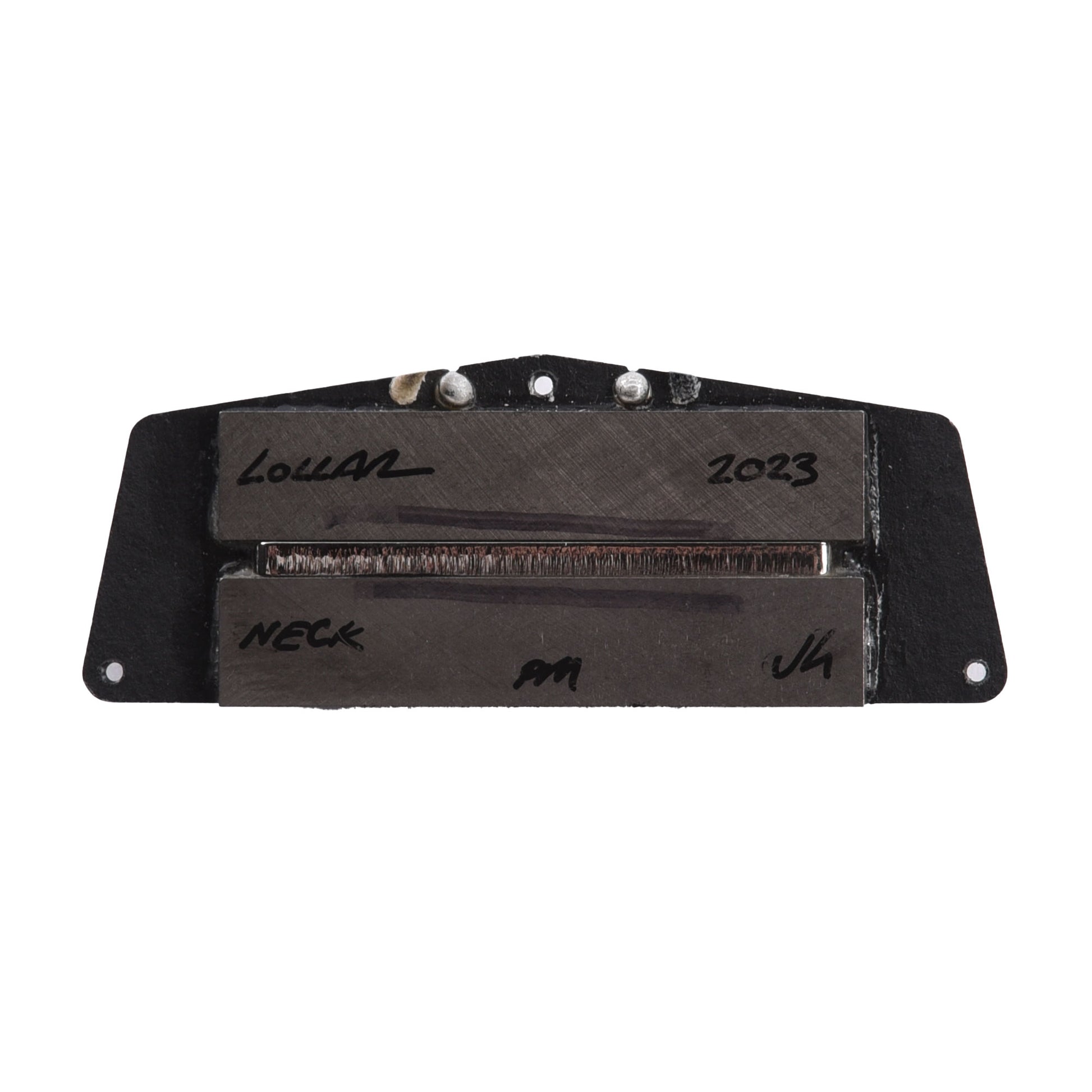 Lollar Charlie Christian Telecaster Neck Pickup Black / White - Pickguard Mount Parts / Guitar Pickups