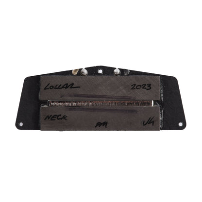 Lollar Charlie Christian Telecaster Neck Pickup Black / White - Pickguard Mount Parts / Guitar Pickups