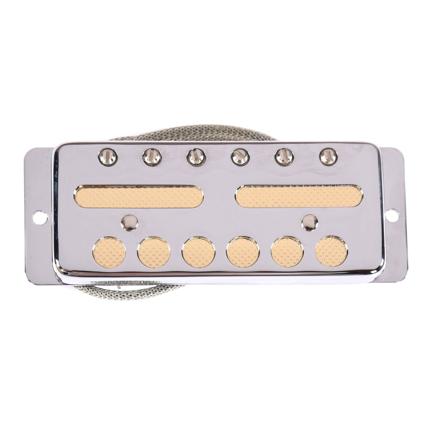 Lollar Gold Foil Teisco-style Single Coil Pickup Neck Chrome Parts / Guitar Pickups