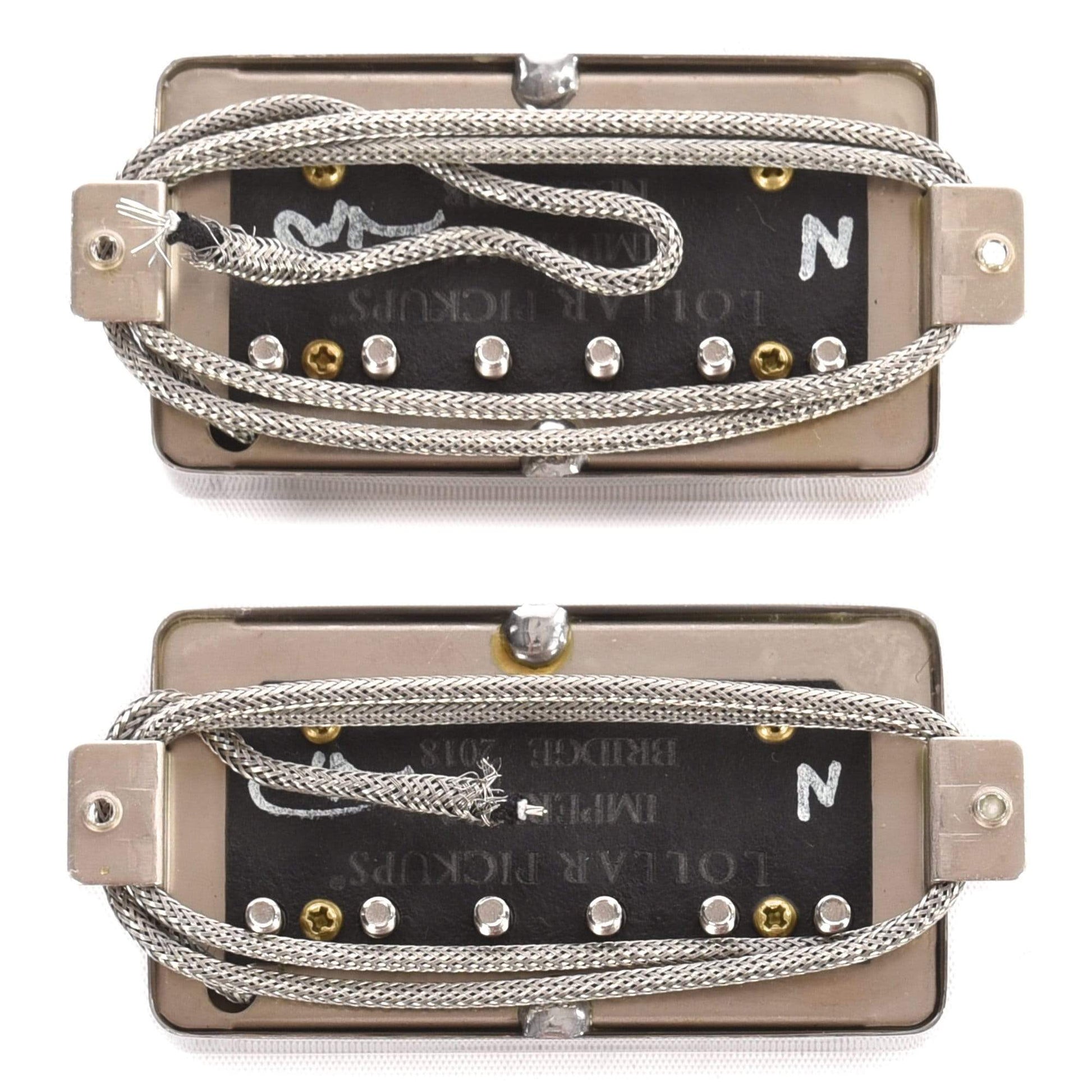 Lollar Imperial Humbucker Set Single Conductor Nickel Parts / Guitar Pickups