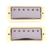 Lollar Mini Humbucker Single Conductor Set Chrome w/LP Deluxe Creme Rings Parts / Guitar Pickups