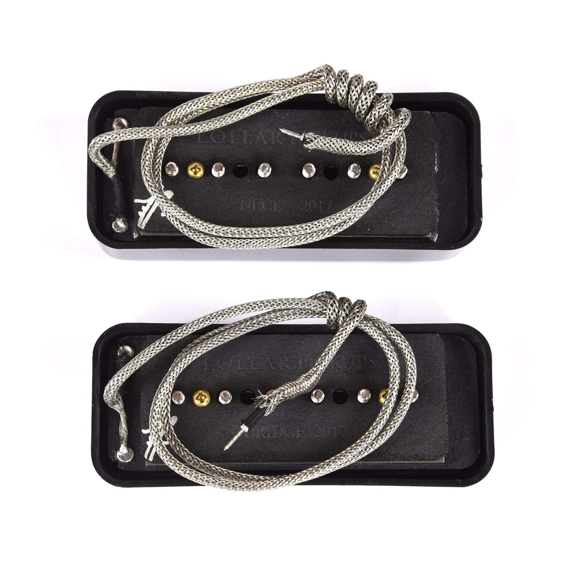 Lollar P-90 Soapbar Set Black Parts / Guitar Pickups