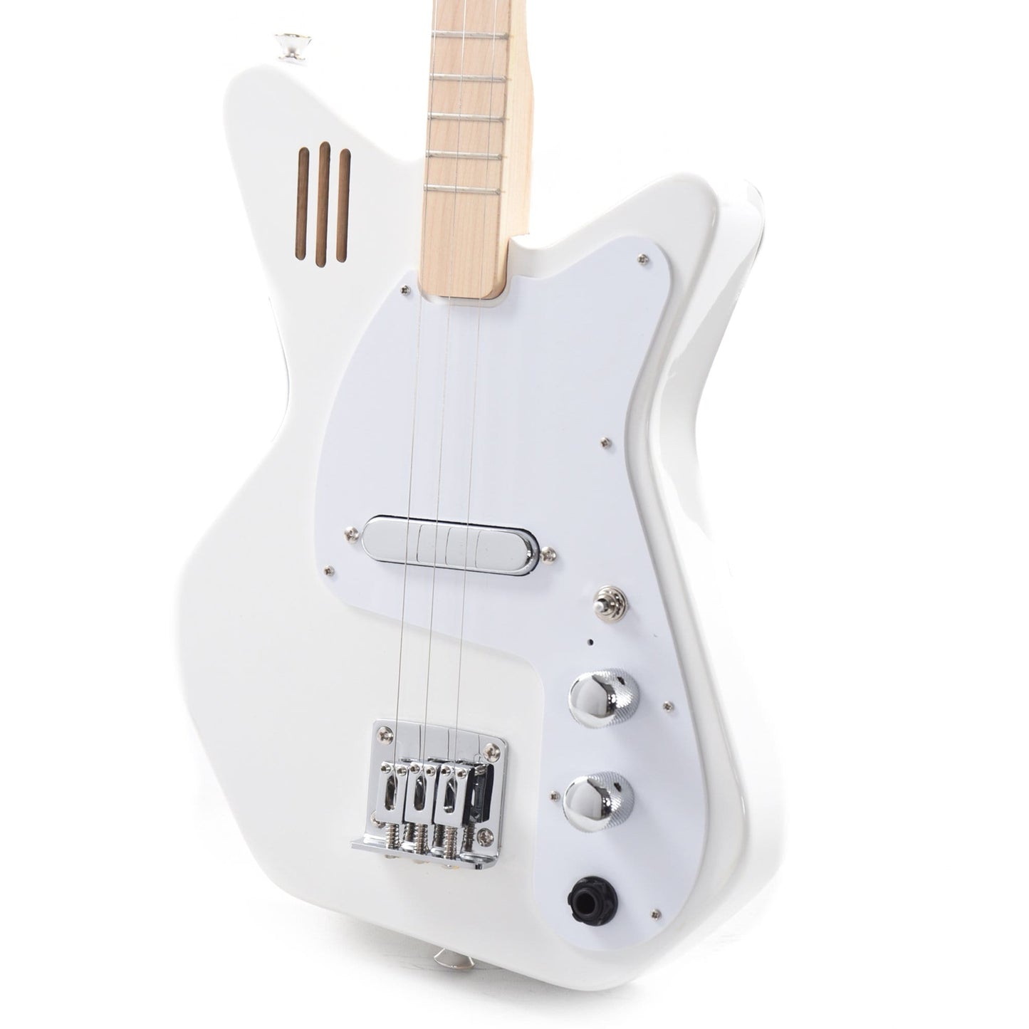Loog Pro Electric Guitar w/Built-In Amp White Electric Guitars / Travel / Mini