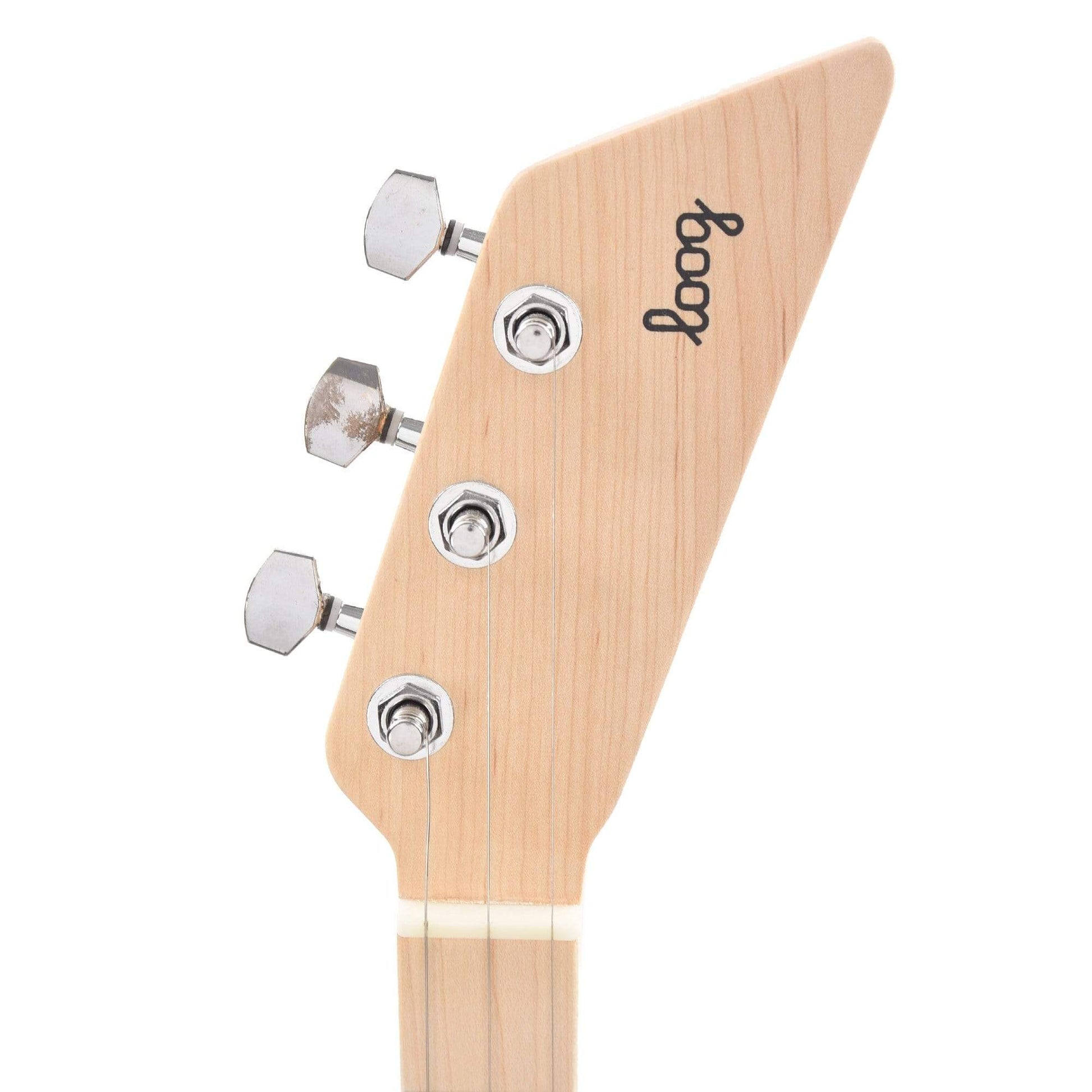 Loog Pro Electric Guitar w/Built-In Amp White Electric Guitars / Travel / Mini