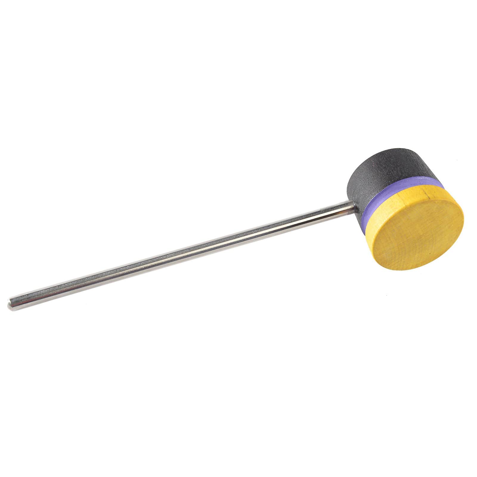 Low Boy Lightweight Bass Drum Beater Black/Yellow w/Purple Stripes Drums and Percussion / Parts and Accessories / Drum Parts