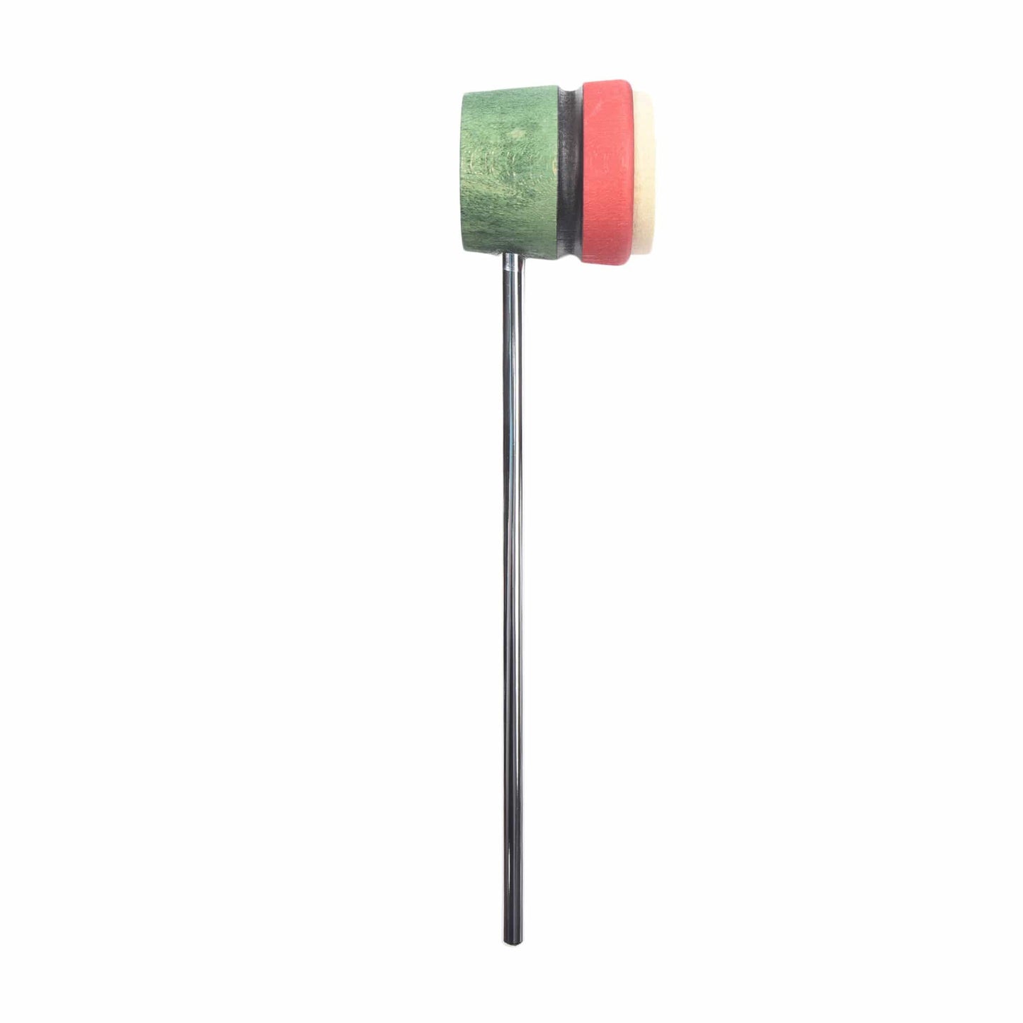 Low Boy Lightweight Felt Bass Drum Beater Green/Red w/Black Stripe Drums and Percussion / Parts and Accessories / Drum Parts