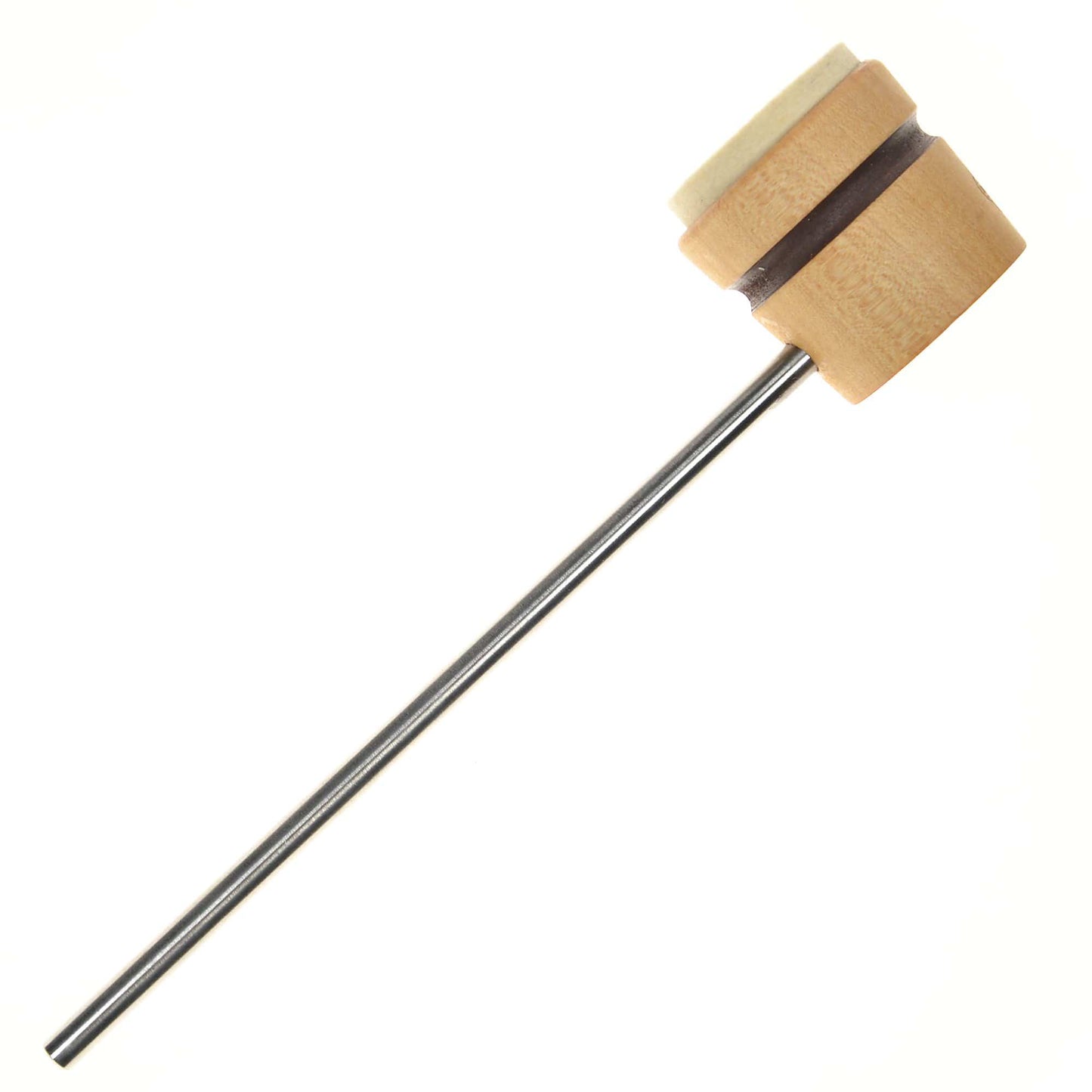 Low Boy Lightweight Felt Bass Drum Beater Natural w/Brown Stripe & CDE Logo Drums and Percussion / Parts and Accessories / Drum Parts