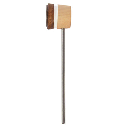Low Boy Lightweight Leather Bass Drum Beater Light Brown/Natural w/White Stripes Drums and Percussion / Parts and Accessories / Drum Parts
