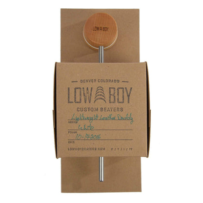 Low Boy Lightweight Leather Bass Drum Beater Natural w/White Stripes Drums and Percussion / Parts and Accessories / Drum Parts
