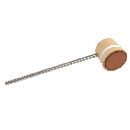 Low Boy Lightweight Leather Bass Drum Beater Natural w/White Stripes Drums and Percussion / Parts and Accessories / Drum Parts