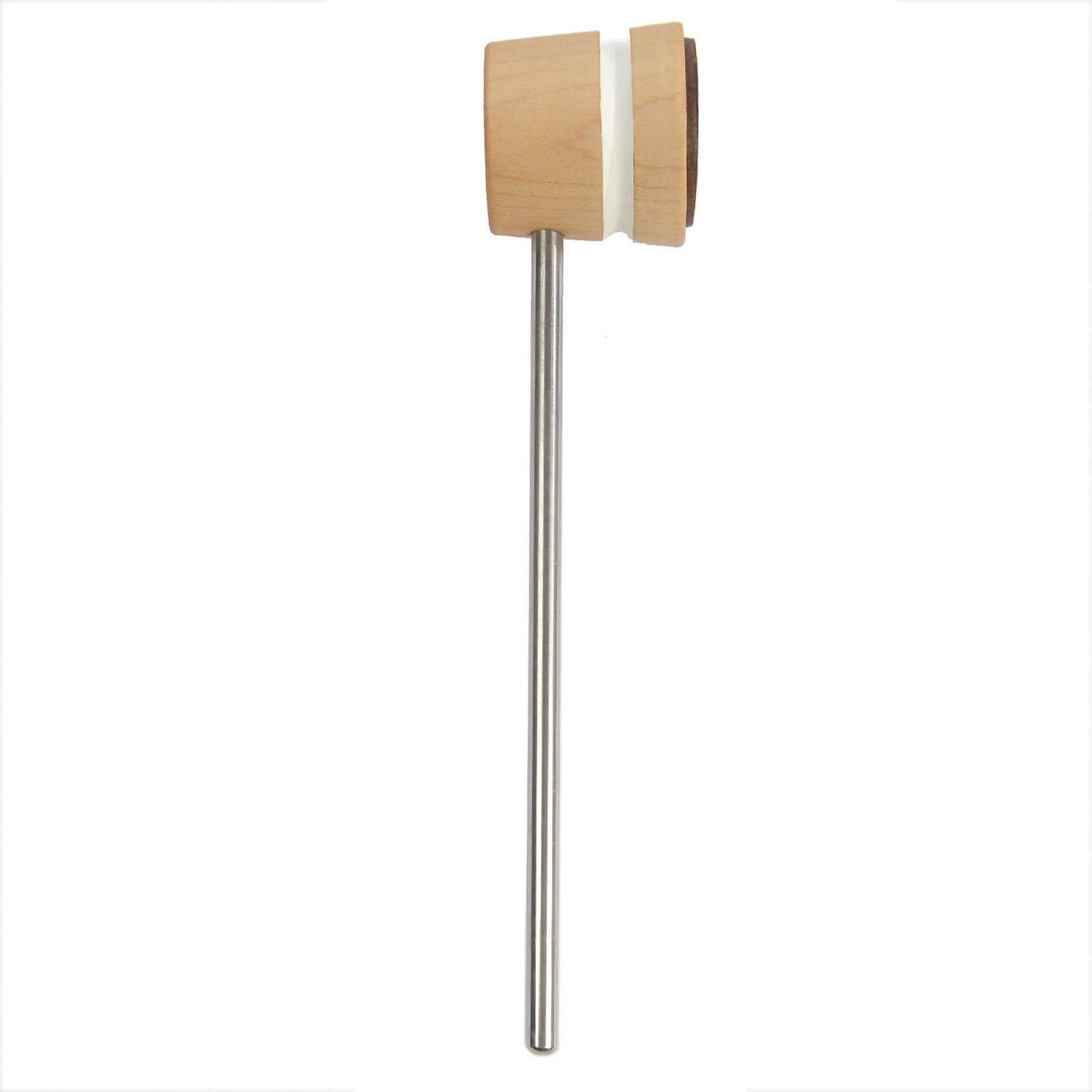 Low Boy Lightweight Leather Bass Drum Beater Natural w/White Stripes Drums and Percussion / Parts and Accessories / Drum Parts