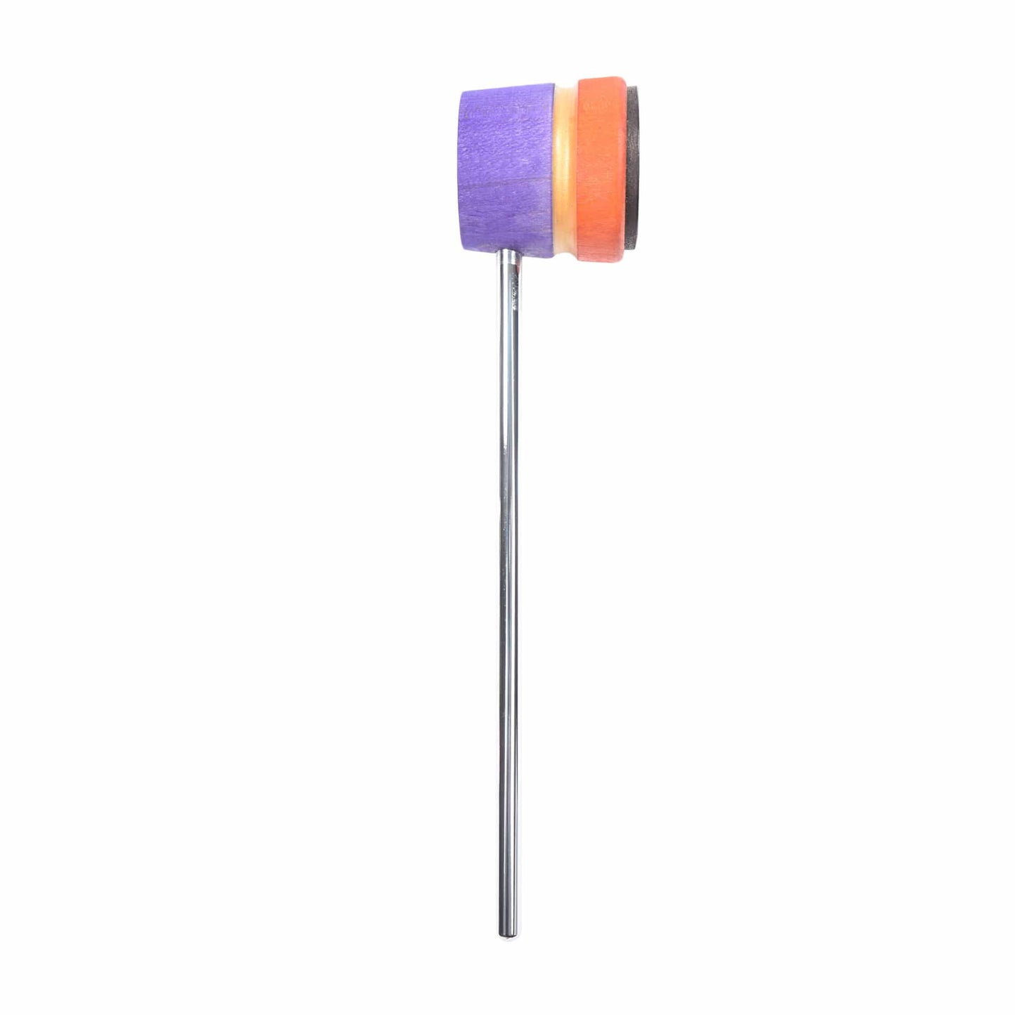 Low Boy Lightweight Leather Bass Drum Beater Purple/Orange w/Gold Sparkle Stripe Drums and Percussion / Parts and Accessories / Drum Parts