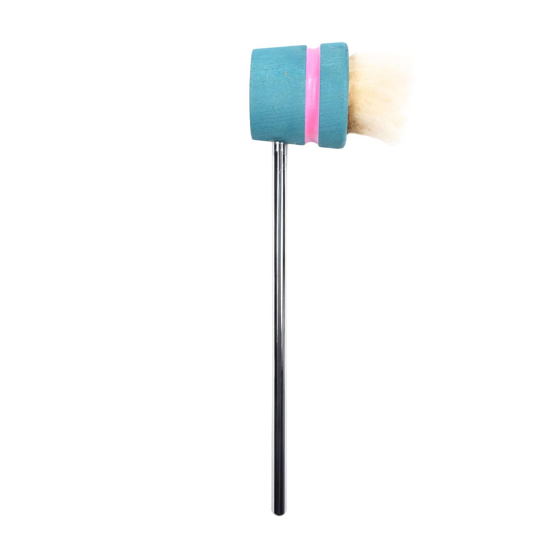 Low Boy Lightweight Puff Bass Drum Beater Seafoam Green w/Pink Stripe Drums and Percussion / Parts and Accessories / Drum Parts
